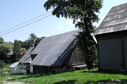 Original home stood near these barns
